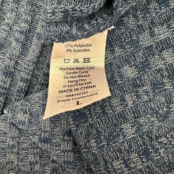 Lularoe Cardigan Sweater Bundle of 2 WMNS L/XL Blue Brown Open Front Stretch - Picture 8 of 16